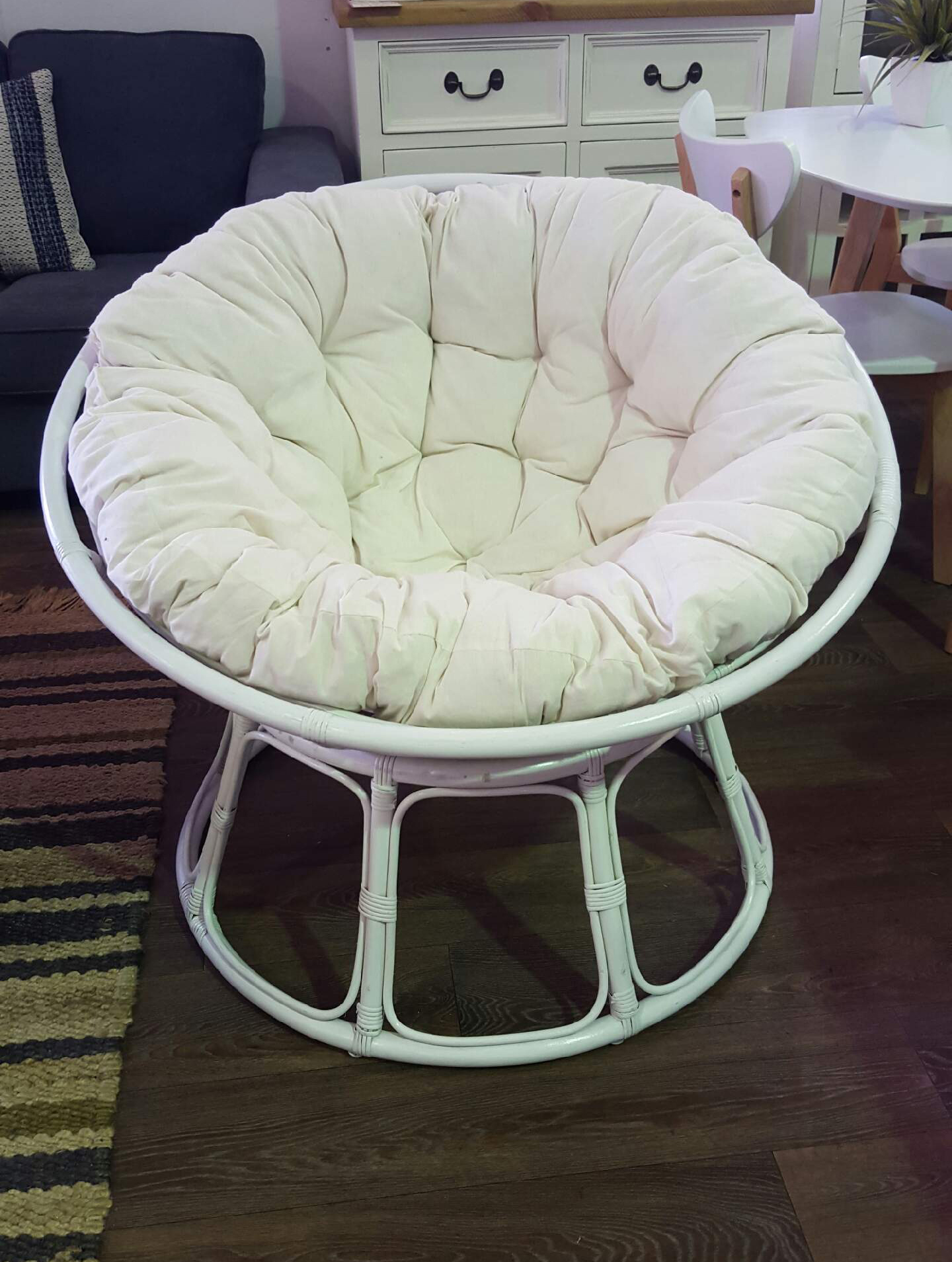 Papasan Chair White